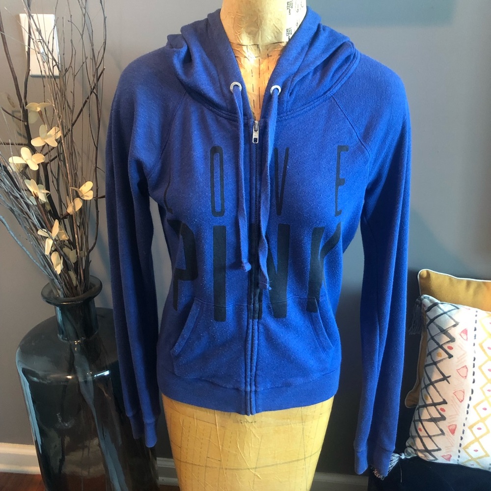 VS Pink Zip-Up Hoodie - Size XS